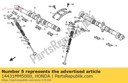 Arm, valve rocker 14431MM5000 Honda