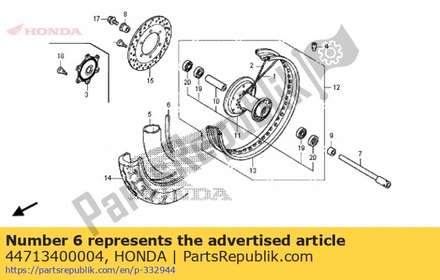 Flap, tire(dunlop) (1.40/1.6021) 44713400004 Honda