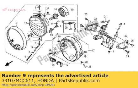 Spring, beam adjust 33107MCC611 Honda