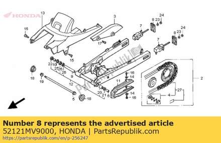 Plate, chain tensioner 52121MV9000 Honda