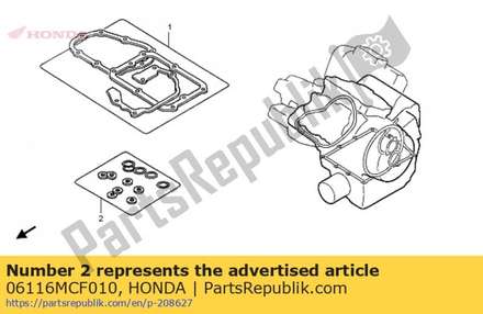 Washer oring kit b (component parts) 06116MCF010 Honda