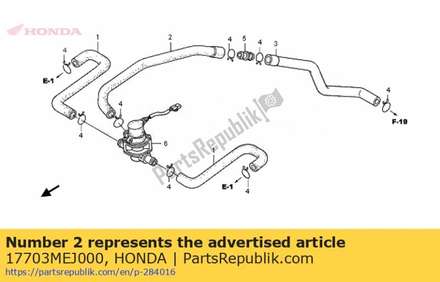 Tube, air injection contr 17703MEJ000 Honda
