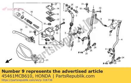 Holder, brake hose upper 45461MCB610 Honda
