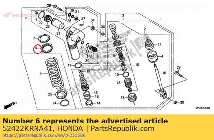 Adjuster, spring 52422KRNA41 Honda