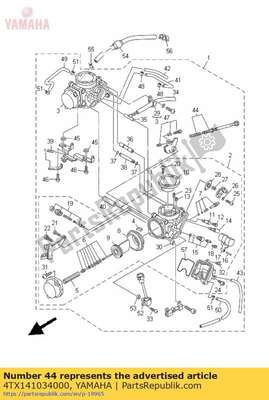 Throttle screw set 4TX141034000 Yamaha