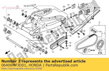 Chain kit, drive (525-16& 06406MFJD01 Honda