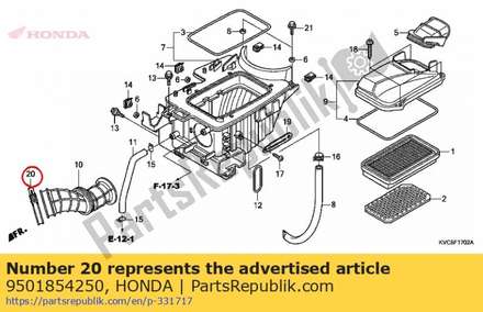 Band, air cleaner connect 9501854250 Honda