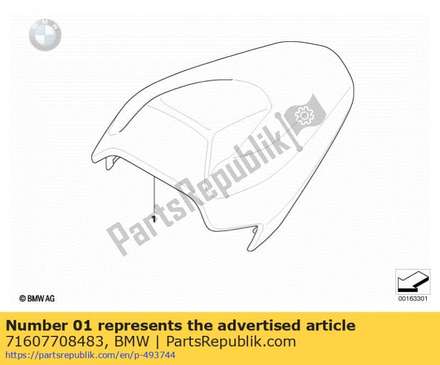 Hp carbon cover for seat 71607708483 BMW