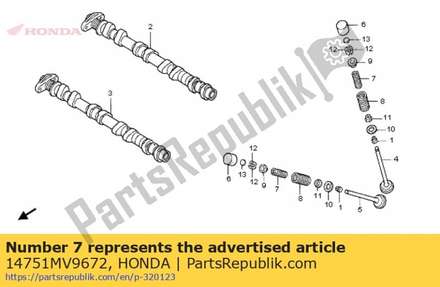 Spring, valve inner (nippon hatsujo) 14751MV9672 Honda