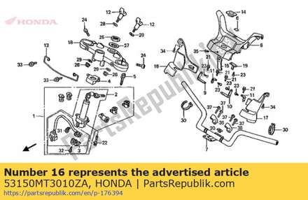 Cover, r. handle lower *nh285 * (nh285 gusto gray) 53150MT3010ZA Honda