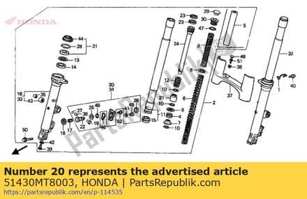 Case comp., piston 51430MT8003 Honda