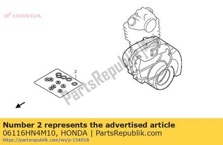 Washer oring kit b (component parts) 06116HN4M10 Honda
