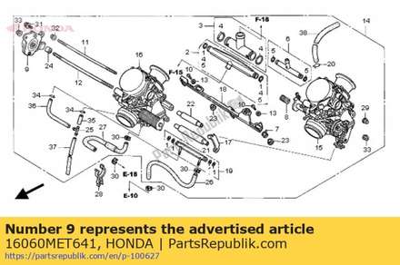 Sensor set, throttle 16060MET641 Honda