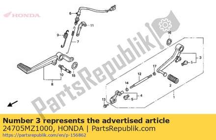 Pedal comp., change 24705MZ1000 Honda