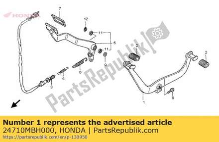 Pedal,gear change 24710MBH000 Honda
