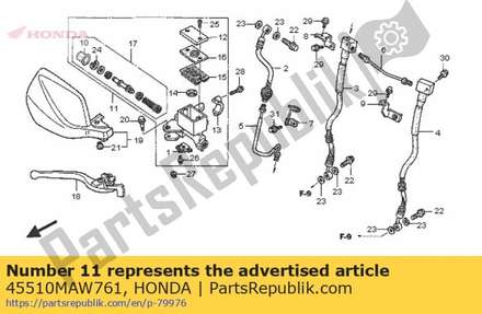 Cylinder sub assy., fr. m 45510MAW761 Honda