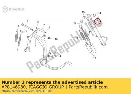 Lateral stand AP8146980 Piaggio Group