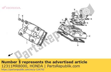 Cover,fr.cylinder 12311MR8000 Honda