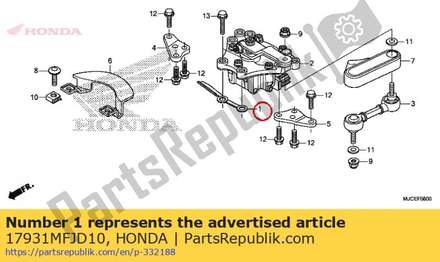 Guide,throt cable 17931MFJD10 Honda