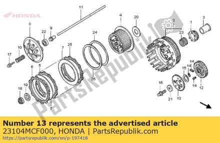 Gear,primary sub 23104MCF000 Honda