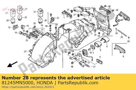 Molding, rr. fender 81245MN5000 Honda
