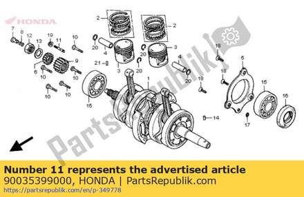 Bout, tapeind, 7x32 90035399000 Honda