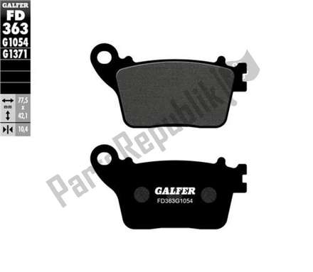 Semi-metallic brake pads FD363G1054 Galfer