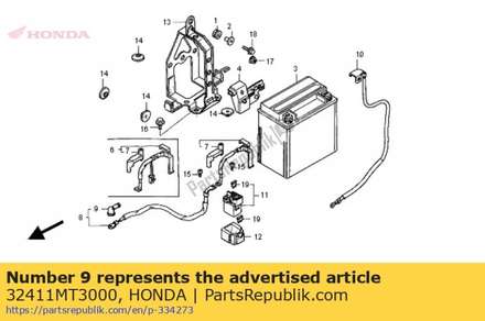 Cover, starter motor 32411MT3000 Honda