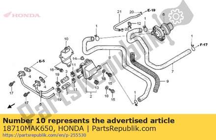 Stay, air suction valve mount 18710MAK650 Honda