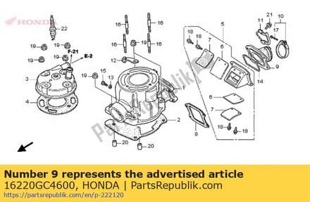 Insulator, carburetor 16220GC4600 Honda
