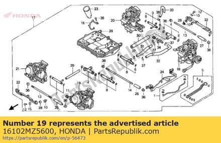 Carburateur montage # 16102MZ5600 Honda