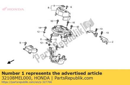 Guide, r. harness clamp 32108MEL000 Honda