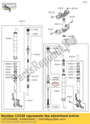 Guide-comp, rod zx636edf 132350008 Kawasaki
