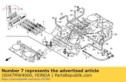 Starter valve set 16047MW4000 Honda