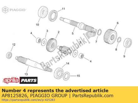 Roller bearing AP8125826 Piaggio Group