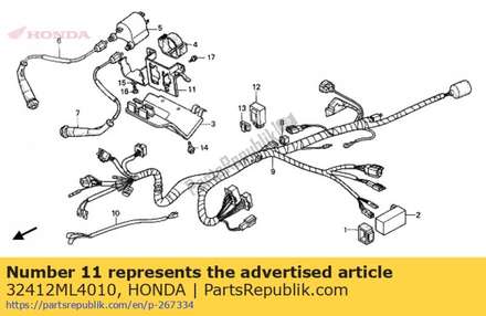 Holder,elec parts 32412ML4010 Honda