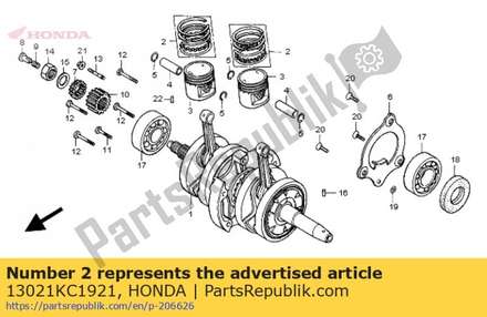 Ring set, piston (0.25) ( 13021KC1921 Honda