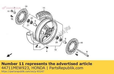 Tire, fr. (bridgestone) ( 44711MEW923 Honda