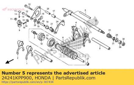 Shaft, gearshift fork 24241KPP900 Honda
