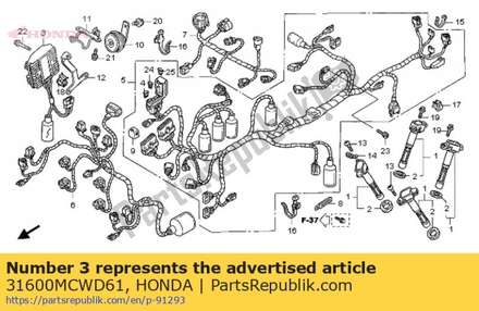 Regulator rectifier assembly 31600MCWD61 Honda