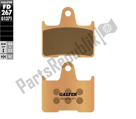 Hh sintered brake pads FD267G1371 Galfer