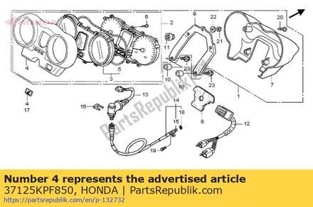 Cover comp., upper 37125KPF850 Honda