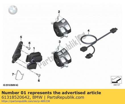 Adapter wire, switch - lin bus 61318520642 BMW