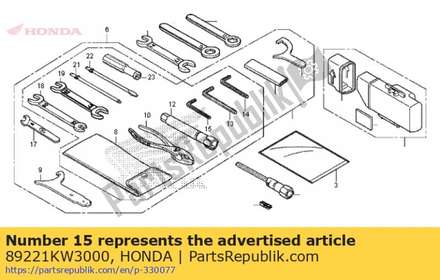 Wrench, hex., 4mm 89221KW3000 Honda