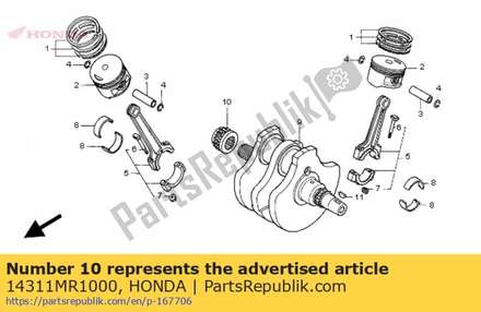 Sprocket, cam chain drive (20t) 14311MR1000 Honda