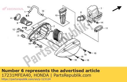 Cover, air cleaner 17231MFEA40 Honda
