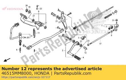 Collar, rr. brake pivot 46515MM8000 Honda