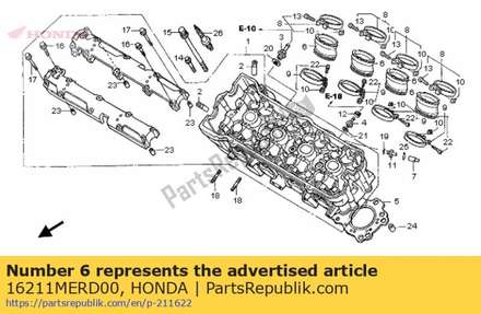 Insulator, carburetor 16211MERD00 Honda
