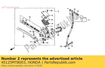 Hose, r. fr. brake (nichirin) 45125MT8003 Honda
