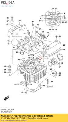 Guide,valve 1111544B70 Suzuki